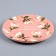 Disposable paper plate "Happy birthday", flowers, 18 cm