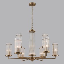 Люстра Lumion. Ellow, 9х40Вт, E14, 710-930х750х750 мм, цвет латунь