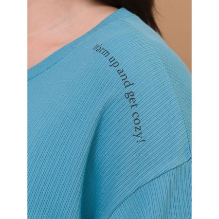 Women's T -shirt Pelican, size 56, blue color-1