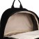 Young backpack from textiles on lightning, 3 pockets, black color