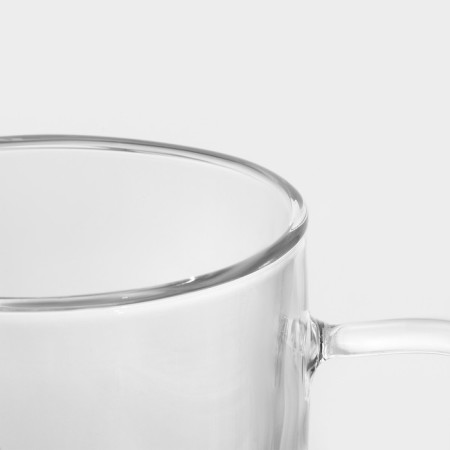 Glass mug with double walls Magistro Duo, 500 ml, 14.5 × 9 × 15.5 cm-3