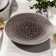 Porcelain plate flat Natur Sand, D = 20 cm, brown color