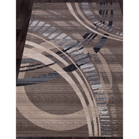 Rectangular carpet Merinos Sierra, size 80x150 cm, color Beige-Brown 2-1