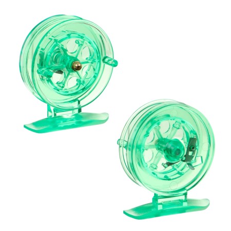 Inertial coil, plastic, diameter 6.5 cm, light green color, 807s-1