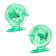Inertial coil, plastic, diameter 6.5 cm, light green color, 807s