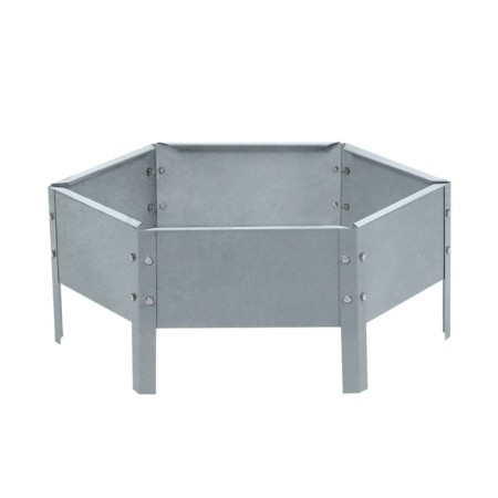 Galvanized flowerbed, d = 60 cm, h = 15 cm, Greengo-8