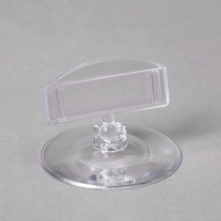 Caucasus holder on a round stand, plastic, leg 5 cm, h = 9 cm, color transparent color-4