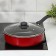 Steven "Expert", 3.5 l, d = 26 cm, plastic handle, glass cover, anti -stick coating, burgundy color
