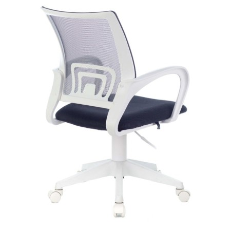 A chair for the operator Brabix Fly MG-396W, white plastic, grid, dark gray TW-04/TW-12-3