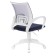 A chair for the operator Brabix Fly MG-396W, white plastic, grid, dark gray TW-04/TW-12