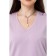 Female T -shirt, size 54, lilac color