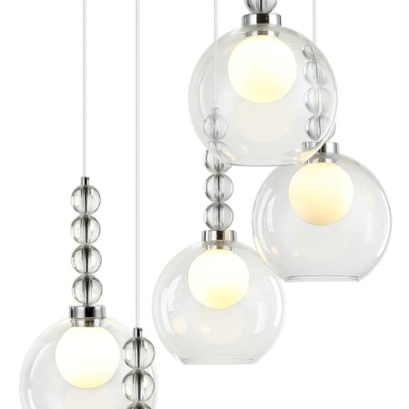 Squirry of suspension Designo 5xg9 LED 59x59x46-150 cm, color chromium-1