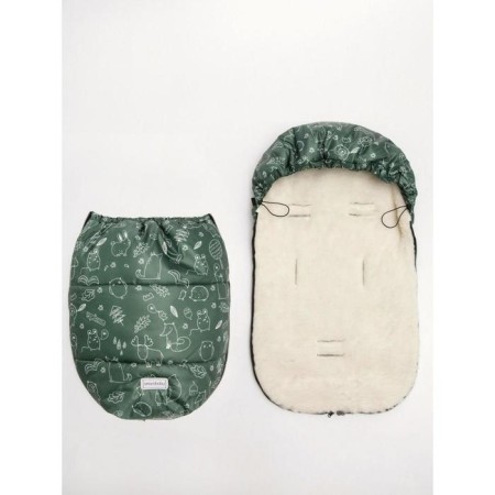 Winter fur "animals", size 105 cm, khaki-6