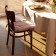 Siddle on the chair Ethel Kitchen 42x42 cm, lilac color, 100% cotton, sarzha 220 g/m2