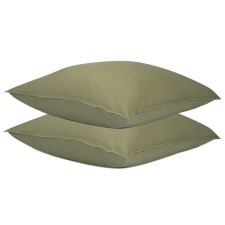 Essential pillowcase set, size 70x70 cm, 2 pcs, sage color