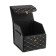 Organizer COFR in the trunk, C2R HT091, 30 × 30 × 30 cm, eco -leather, black, beige line