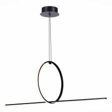 Suspension lamp ST LUCE. SL6113.413.01. Gaia. 1x35 W, LED, 3000K, 1223 LM, 110x40x40 cm, black color