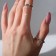 A set of rings 2 pieces "atmosphere" on chains, the color of silver, dimensionless