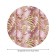 Golden butterflies tablecloth, round, oxford, elastic band, size 120x120 cm, diameter 75-100 cm