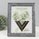 Photo frame plastic 20x25 cm "Weaving" dark gray with striped stroke 29.6x24.6x1 cm