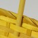 A set of wicker baskets, D19x9/32 cm, d22x9.5/34 cm, d25x10/36 cm, 3pcs, yellow, bamboo
