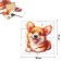 Puzzle "Fifteen. Corgi", Logical Board Game, 22x22 cm