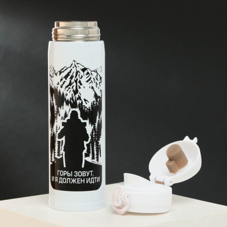 Thermos "Mountains call", 500 ml, heat conservation time 10-12 hours-2