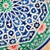 Largan Rishtan ceramics "Patterns", 32 cm, green