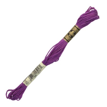 The threads of the DMC 117 (552), 12 pcs. packaged