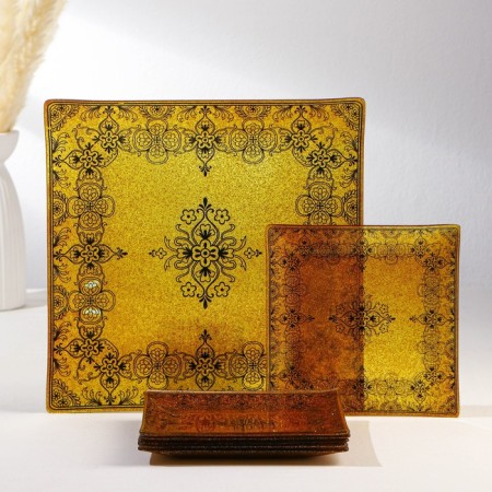Table set, 7 items: 30 × 30 cm - 1 pc, 18 × 18 cm - 6 pcs