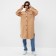 Jacket elongated female minku beige color, rr 48