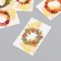 Cardboard "Autumn Wreath" set 10 pcs (5 types) 4x6 cm