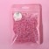 Beads are sewing, with holography, d = 8 mm, 50 g, pink color