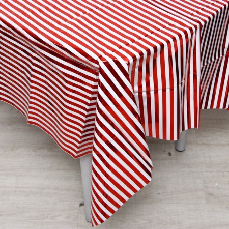 Ground tablecloth, red color, 137x183 cm-2