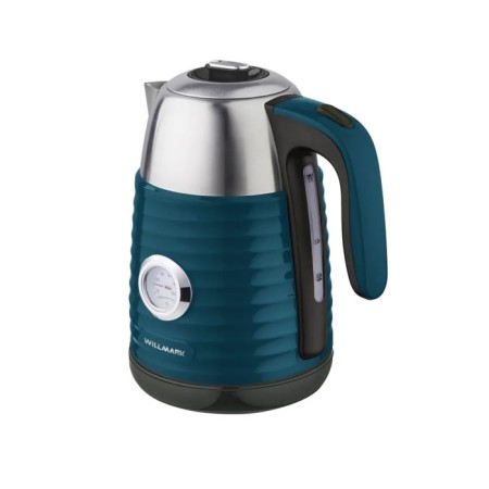 Electric kettle Willmark WEK-1738PST, plastic, Metal flask, 1.7 l, 2200 watts, blue