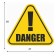 Decorative sign (poster) "danger" 30x27 cm, plastic