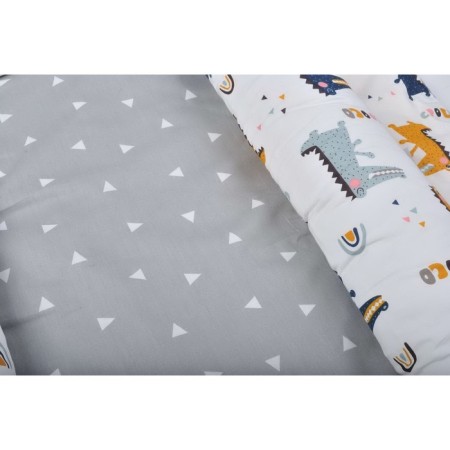 The sleeping nest "Crocodiles", the color is gray-3