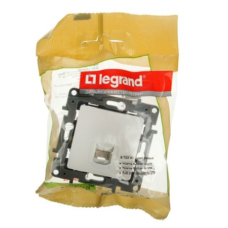 Computer outlet Legrand Etika 672241, RJ45, single, white-2