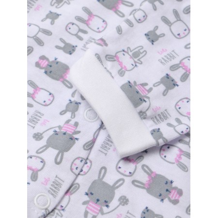 Fufaika (blouse) children's "bunnies", white/pink color, height 80-2