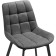 Chairs on the metal frame Chelsea Metal/velor, black/dark gray 50x60x80 cm