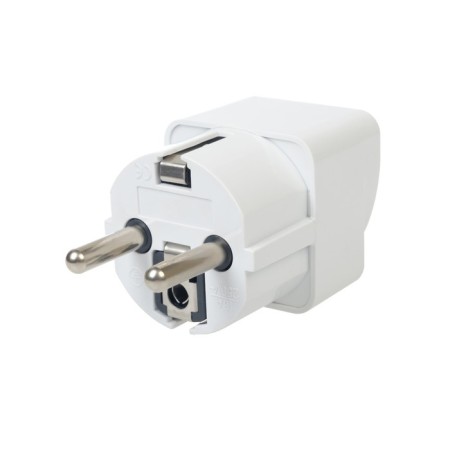 The adapter is universal, to the Asian fork, s/h, 16a, 230V, 1300W, IP20, white, 27405 6, Duwi-2