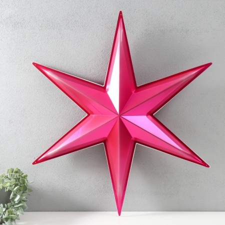 Figure "Star of Pereniapine" large red metallic, 55.7x64 cm-1