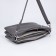 Bag Cross-Bodi with a zipper, gray color