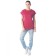 Female T -shirt, size 46, burgundy color