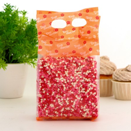 Confectionery Sprinking "Mini-heart" White/Red/Pink, 750 g-2
