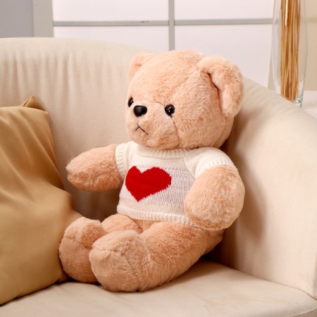 Soft toy "Bear", in a white sweater, 50 cm-3