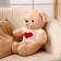 Soft toy "Bear", in a white sweater, 50 cm