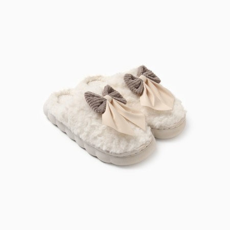 Women's slippers, size 38-39, milk