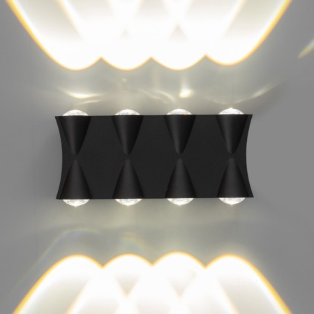 Lamp "BISO" 8XLED 8W 4000K IP66 black 19x4.5x8 cm