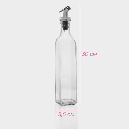 Glass bottle for sauces and oils of the classic, 500 ml, 5.5 × 30 cm-1